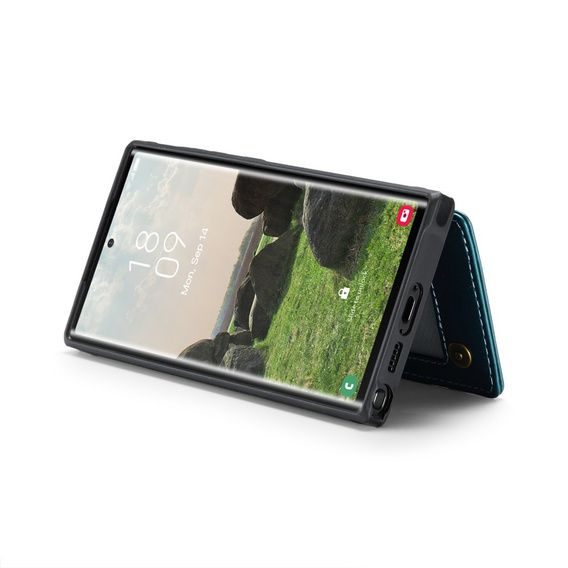 CASEME флип-кейс для Samsung Galaxy S25 Ultra, Litchi Wallet, зелёный
