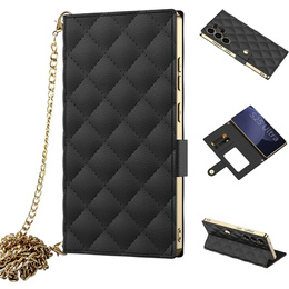 Флип-кейс для Samsung Galaxy S25 Ultra, GKK Mirror Wallet, чёрный