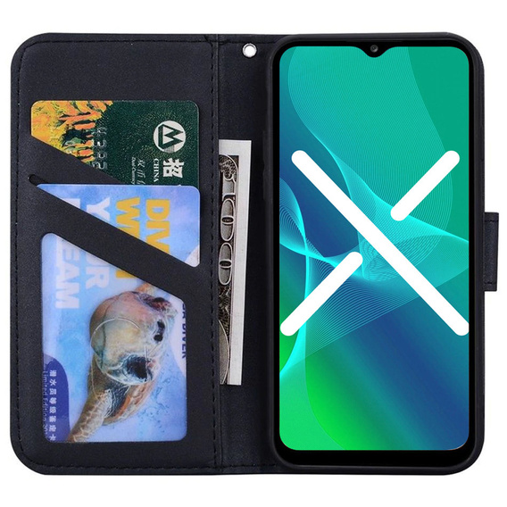 Чехол Wallet до Xiaomi Redmi Note 11 / 11S, Panda, Black