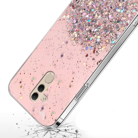 Чoхол до Huawei Mate 20 Lite, Glittery, рожевий
