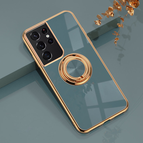 Чехол до Samsung Galaxy S22 Ultra, Electro Ring, серый