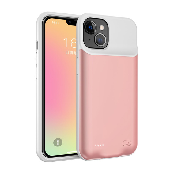 Чехол с батареей 6000mAh до iPhone 13 Mini, Rose Gold
