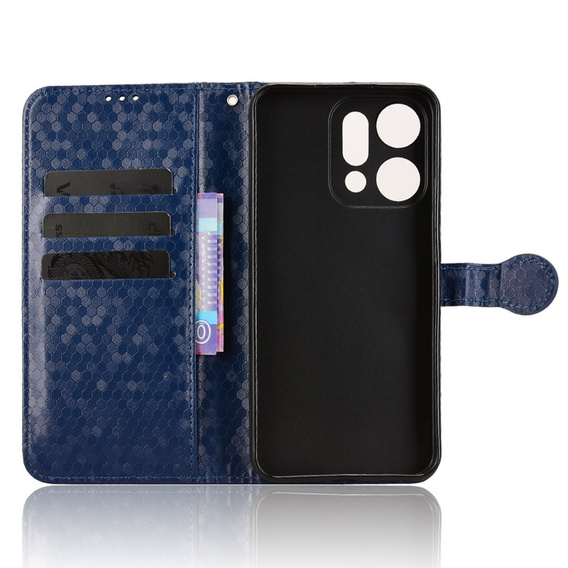 Чохол-розкладачка для Oppo Reno 14, Wallet Rhombus, синій