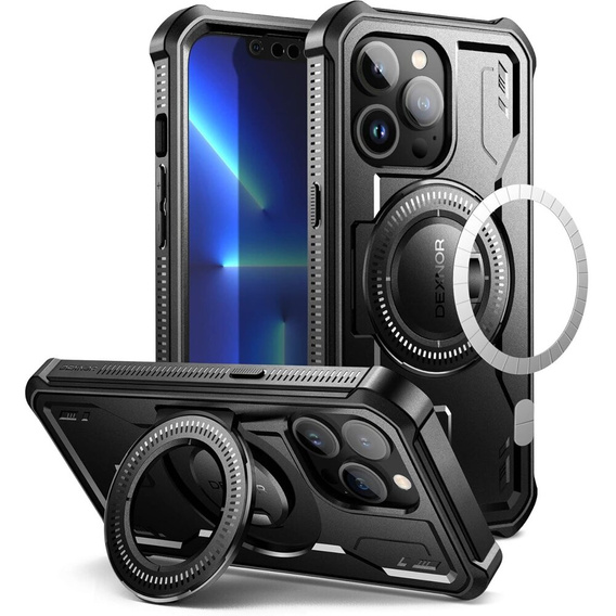 Броньований чохол Dexnor Full Body для iPhone 13 Pro Max, Dexnor Full Body MagSafe,  Black