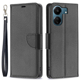 Откидной чехол для Samsung Galaxy A05s, Wallet Litchi Leather, синий