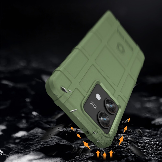 Чoхол до Motorola Edge 40 Neo, Rugged Shield, зелений