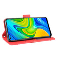 Откидной чехол для Xiaomi Redmi Note 9, Card Slot, красный