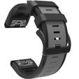 Силиконовый ремешок для Garmin Fenix 5/6/7 Forerunner 945/935, Grey / Black