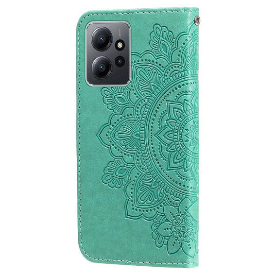 Чохол-книжка для Xiaomi Redmi Note 12 4G, Mandala Flower, зелений