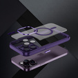 Чехол для iPhone 15 Pro, ERBORD Impact Guard, MagSafe, тёмно-фиолетовый