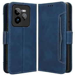 Откидной чехол для Realme GT 7 Pro, Card Slot, темно-синий