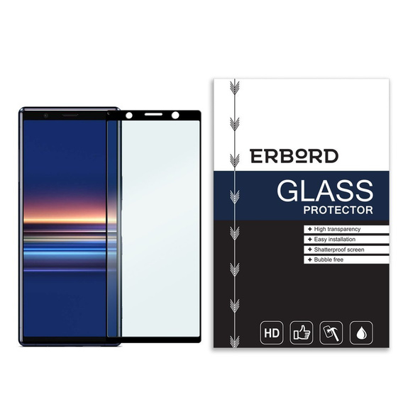 Загартоване скло 3D ERBORD до Sony Xperia 5 - Black