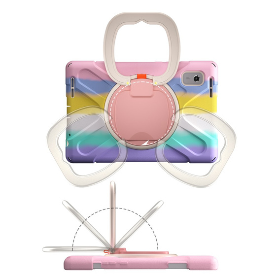 Бронированный чехол для Lenovo Tab M9 TB-310FU (2023), вращающийся на 360, разноцветный