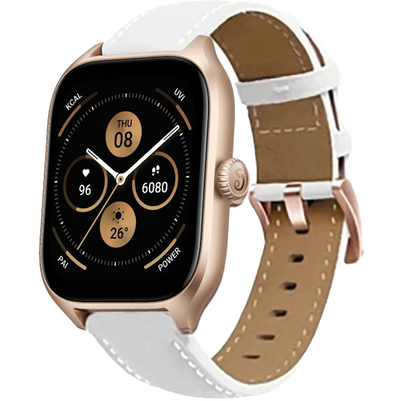 Кожаный ремешок для Samsung Galaxy Watch 42mm - White