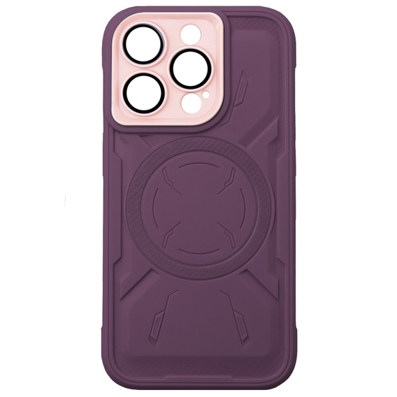 Чехол для iPhone 15 Pro Max, ERBORD Armor Mag, бордовый