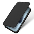 Чехол Dux Ducis для iPhone 17 Pro Max, Skin Pro, с клапаном, со слотом для карт, черный