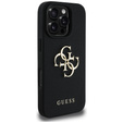 Чехол GUESS Grained Big 4G and Classic Logo для iPhone 16 Pro