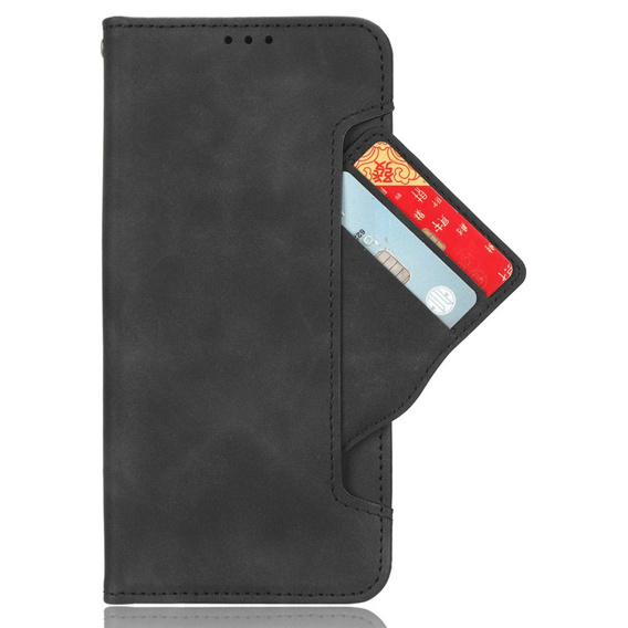 Откидной чехол для Xiaomi Poco F7 Pro, Card Slot, чёрный
