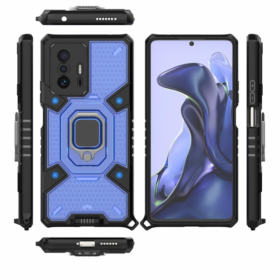 Панцирный чехол Honeycomb для Xiaomi 11T / 11T Pro, Blue