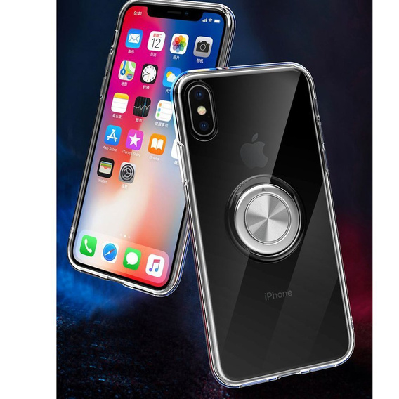 Чехол для iPhone X / XS - ERBORD Airbag Ring - Red