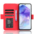 Футляр з клапаном для Samsung Galaxy A35 5G, Card Slot, червоний