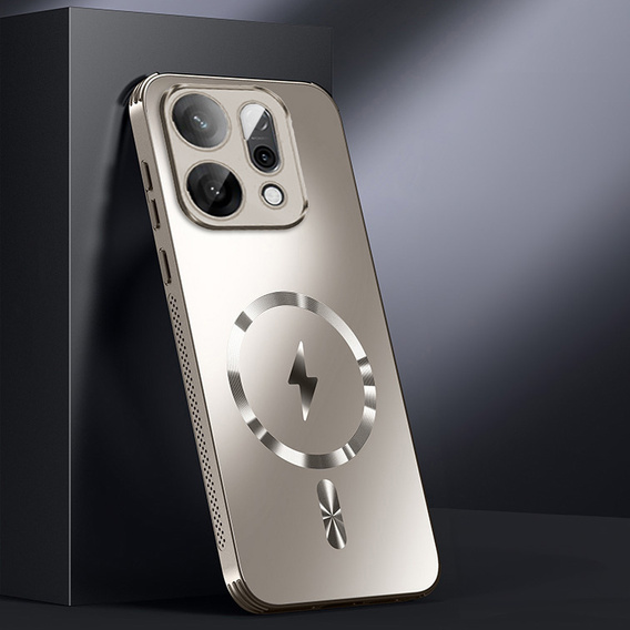 Чохол для Oppo Reno 14, для MagSafe, з захистом камери, золотий