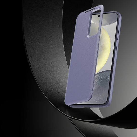 Флип-кейс для Samsung Galaxy S25 Ultra, Smart View Wallet, фиолетовый