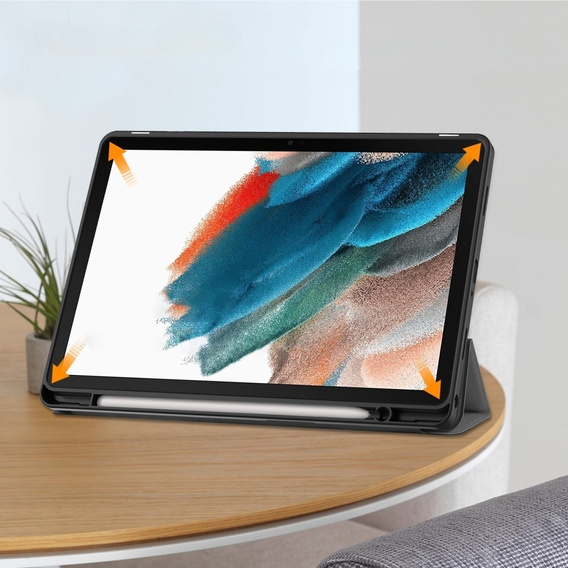 Чехол для Samsung Galaxy Tab A9+, Tri-fold, серый