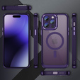 Чехол для iPhone 15 Pro, ERBORD Impact Guard, MagSafe, тёмно-фиолетовый