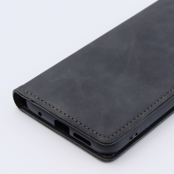 Чехол для Xiaomi Redmi Note 12S, ERBORD Vintage, бумажник с клапаном, чёрный