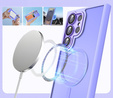 Чехол для Samsung Galaxy S25 Ultra, для MagSafe, ERBORD Matt Case, фиолетовый + стекло для экрана