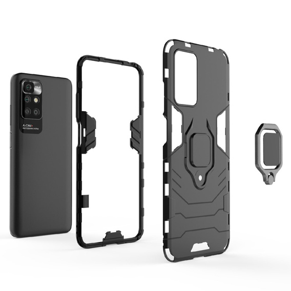 Чoхол до Xiaomi Redmi 10, Kickstand Ring, чорний