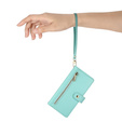 Чохол-книжка для Samsung Galaxy S24 FE, Wallet Zipper Pocket, зелений
