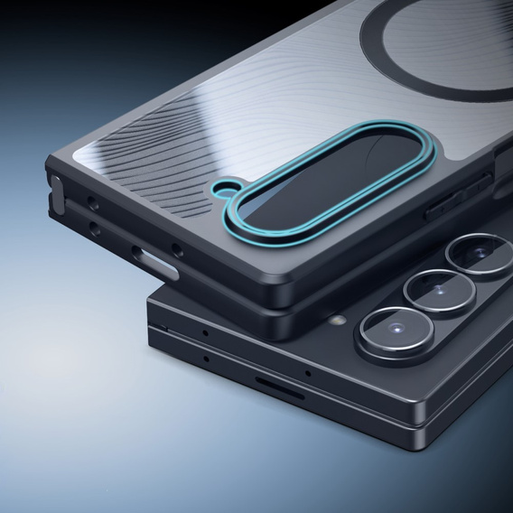 Чохол DuxDucis для Samsung Galaxy Z Fold6 5G, Aimo Case, для MagSafe, прозорий / чорний