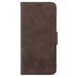 Откидной чехол для Oppo A58 4G, Card Slot, коричневый