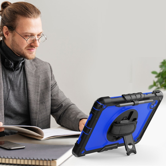 Бронированный чехол для Lenovo Tab M11, защитный 360 с местом для стилуса, темно-синий