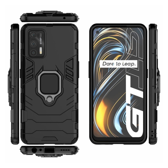Чoхол до Realme GT 5G, Kickstand Ring, чорний