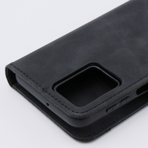 Футляр з клапаном для Motorola Moto G54 5G, Card Slot, чорний