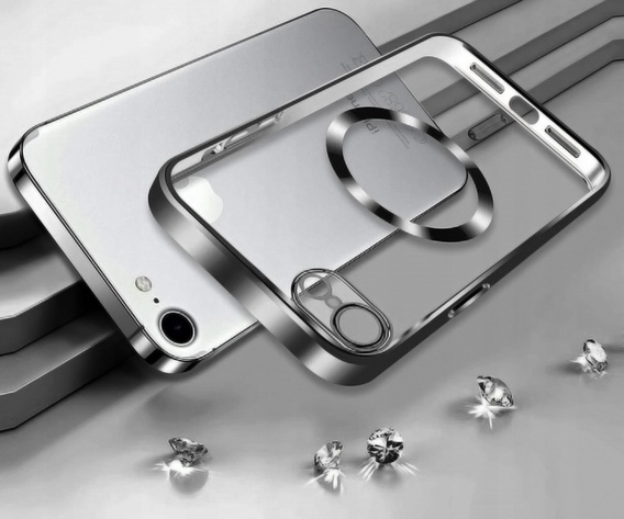 Чехол для iPhone 7 / 8, Electro MagSafe, чёрный + стекло для экрана