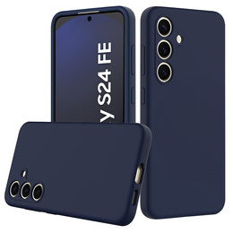 Чехол до Samsung Galaxy S24 FE, Silicone MagSafe, темно-синий