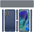 Чехол до Samsung Galaxy M55 5G, Carbon, синий
