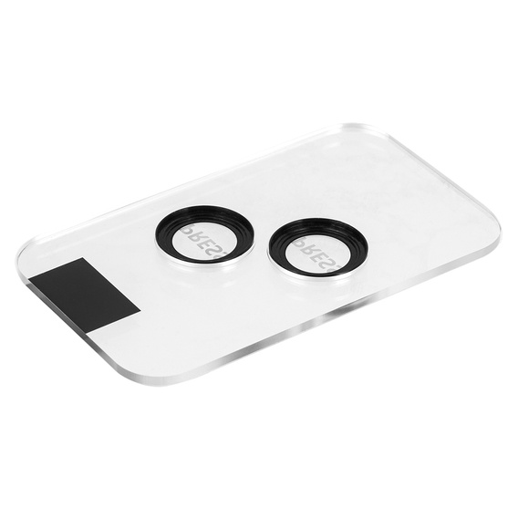 2x закаленное стекло ERBORD OPTIK Pro для камеры iPhone 15/15 Plus/14/14 Plus, чёрный