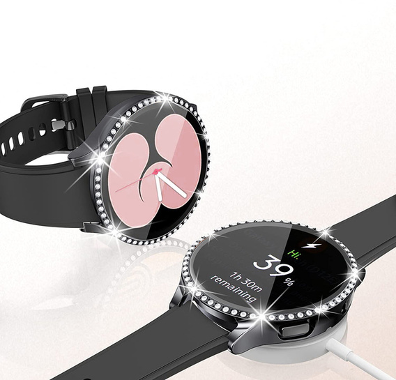 2в1 чохол та захисне скло для годинника Samsung Galaxy Watch 5 44mm, Black