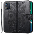 Чохол-книжка для Motorola Moto E13, Butterfly, чорний