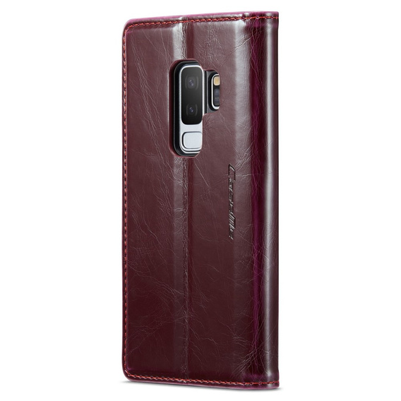 Флип-кейс CASEME для Samsung Galaxy S9+ Plus, Waxy Textured, красный