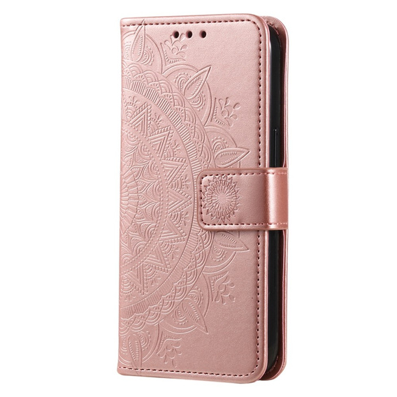 Чохол-книжка для Oppo A17, Mandala, рожевий rose gold