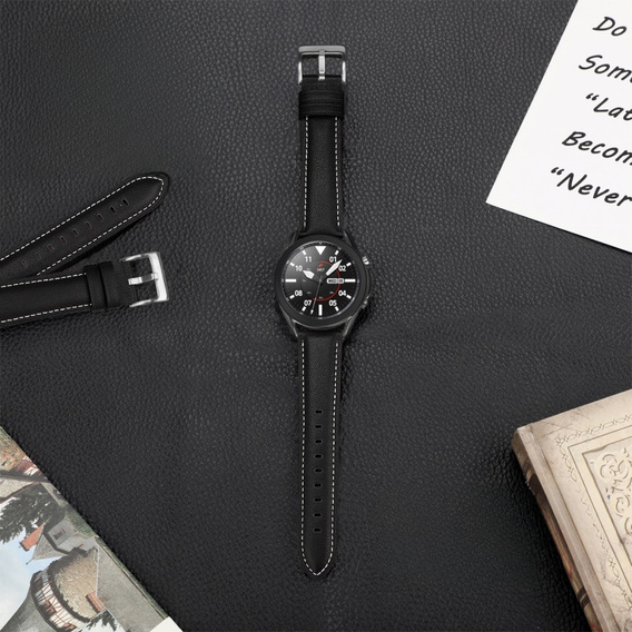 Шкіряний ремінець для Samsung Galaxy Watch 42mm - Black