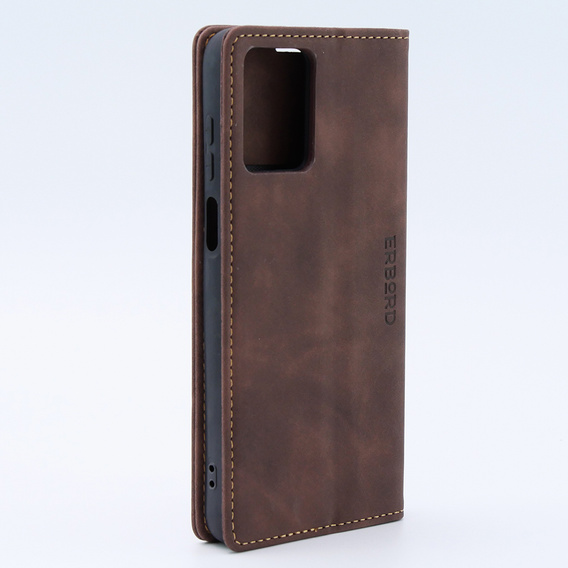 Чохол для Motorola Moto G53, ERBORD Vintage, гаманець з клапаном, кава