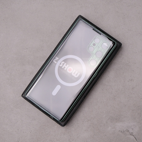 Магнітний чохол Dual Glass MagSafe для Samsung Galaxy S23 Ultra, зелений