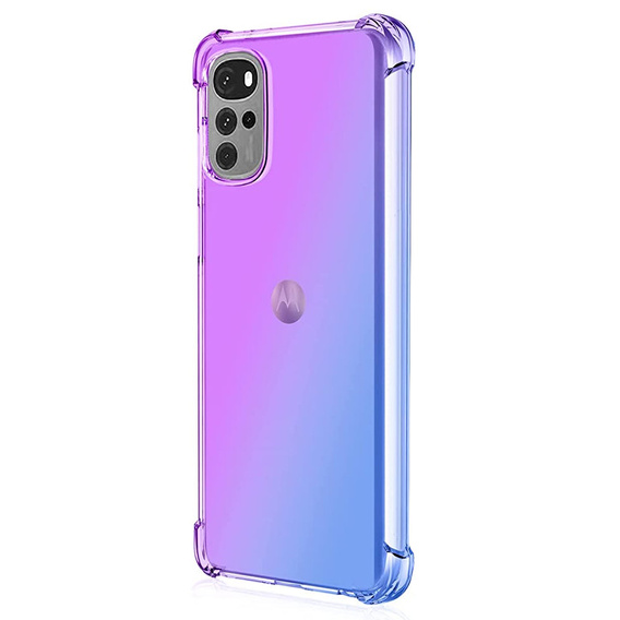 Чохол для Motorola Moto G22, Gradient Dropproof, Фіолетовий / синій